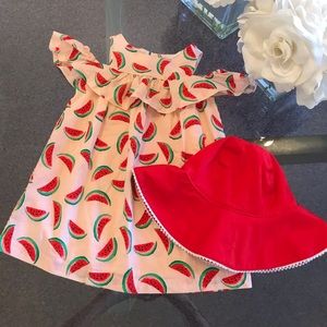 Janie and Jack Girl’s Watermelon Dress 18-24 mos